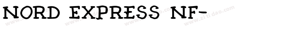 Nord Express NF字体转换